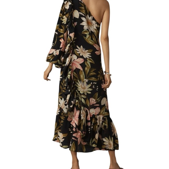 NWT Farm Rio Floral One-Shoulder Dress Dress Size Small - Picture 3 of 9